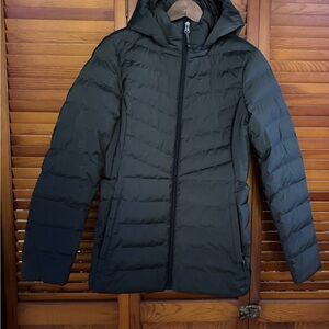 Forest Green Hooded Puffer Jacket